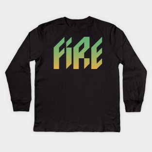 FIRE | Financial Independence, Retire Early | Legacy Kids Long Sleeve T-Shirt